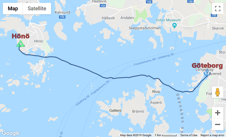 SE: Hannover – Hamburg – DK-Nyborg – Göteborg – Hönö